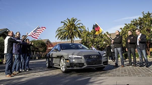 550 Meilen pilotiert vom Silicon Valley nach Las Vegas:  Langstrecken-Test im Audi A7 Sportback piloted driving concept